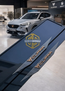 Ortası Mat Premium Ultra Lüks CUPRA Plakalık