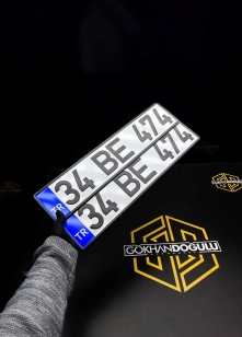 Hologramlı Verniksiz APP Plaka