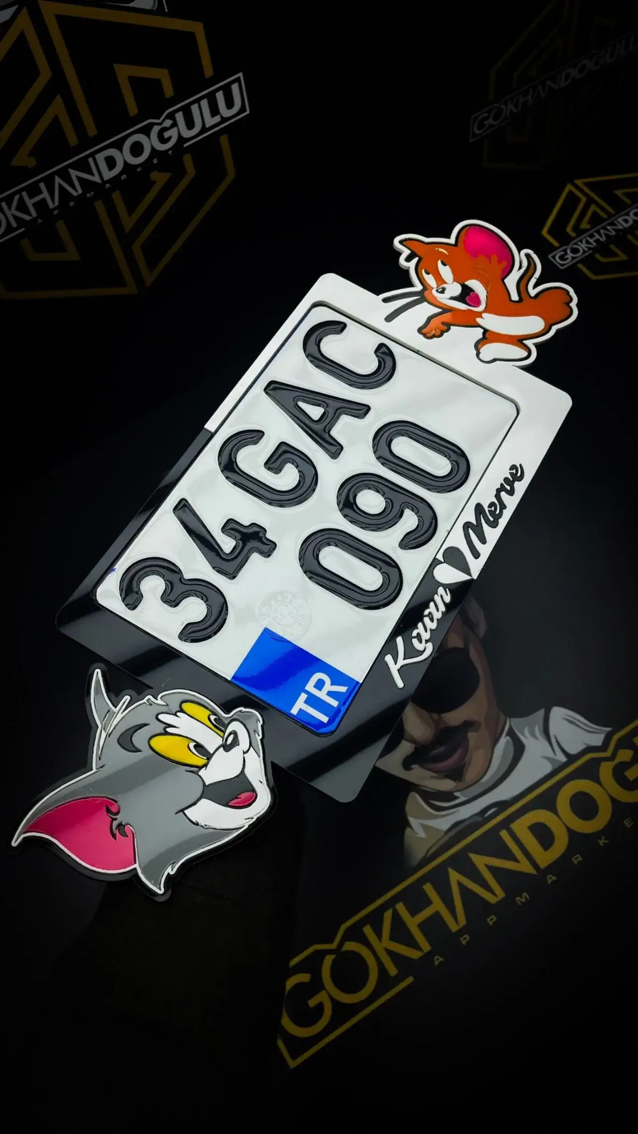 Motor Plakalık Tom & Jerry Özel Tasarım